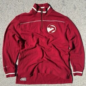 Mitchell & Ness NBA Atlanta‎ Hawks Quarter-zip 1904 Hardwood Classic Jacket sz M